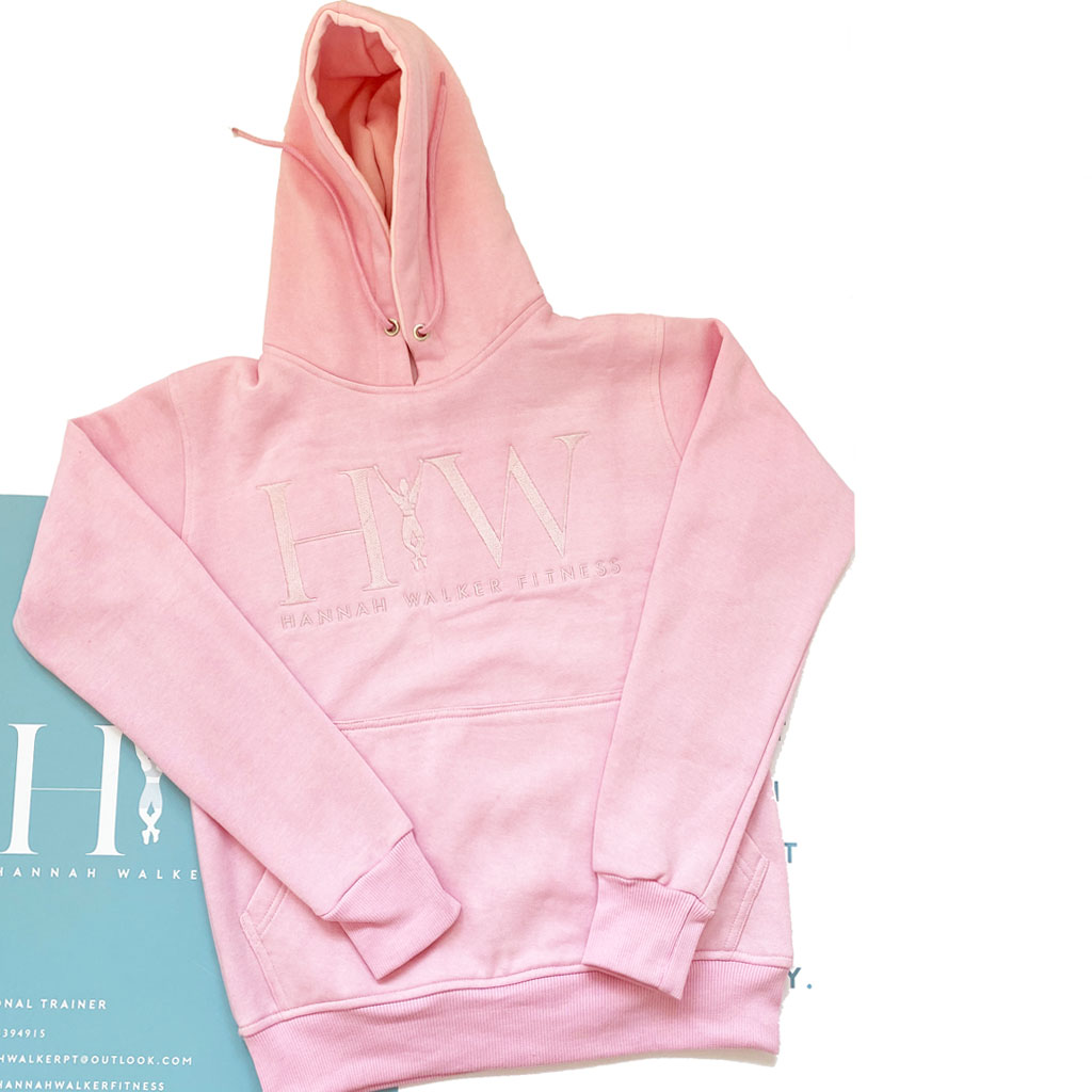 Full Length Unisex Hoody Light Pink